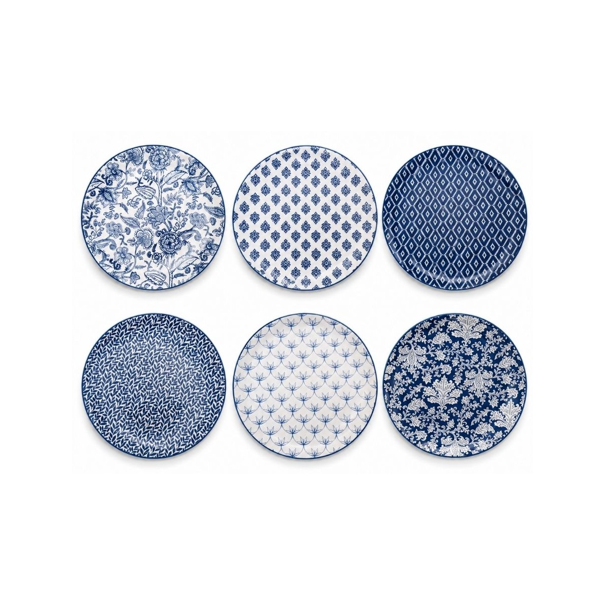 Lot de 6 assiettes à dessert, MAJORELLE