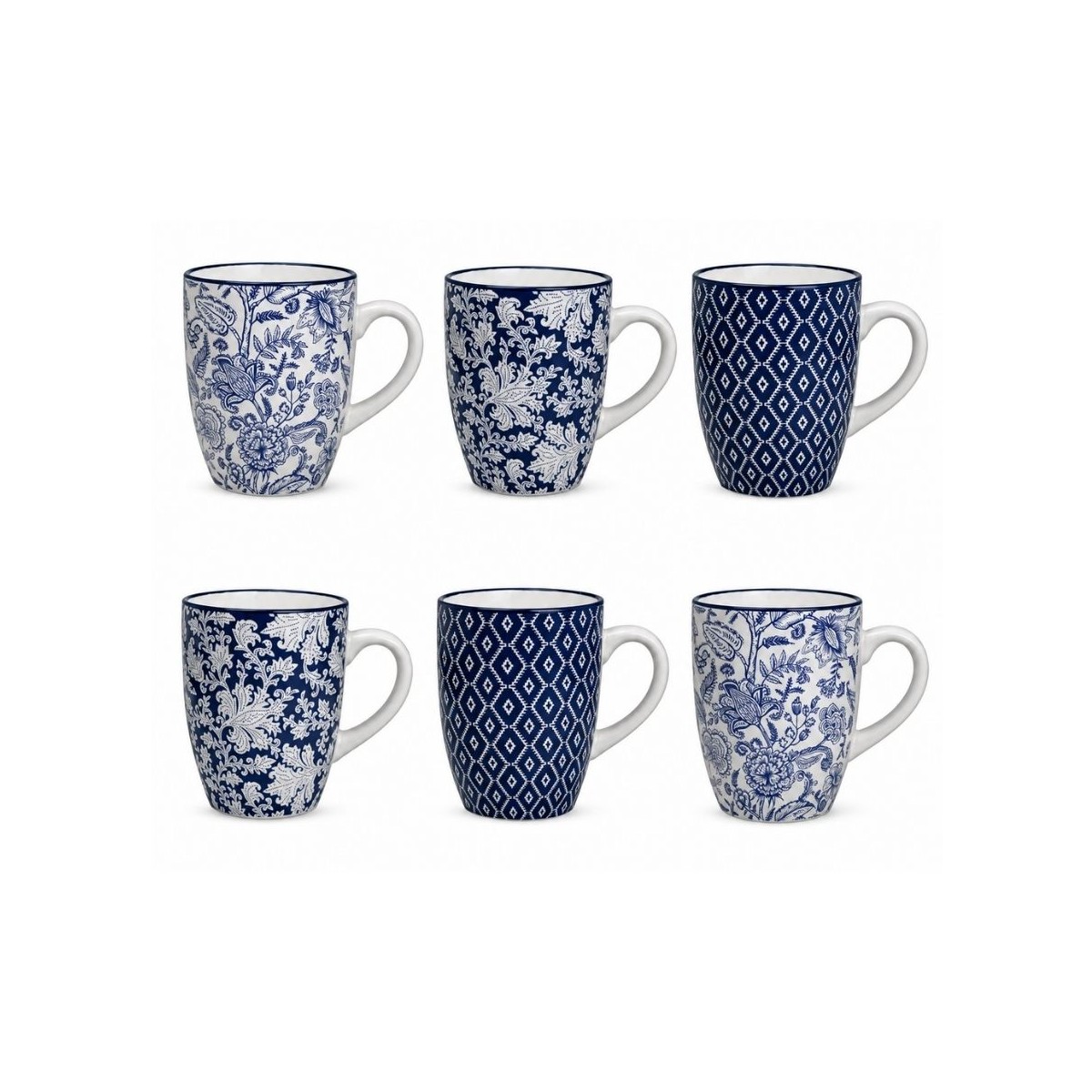 Lot de 6 mugs, MAJORELLE