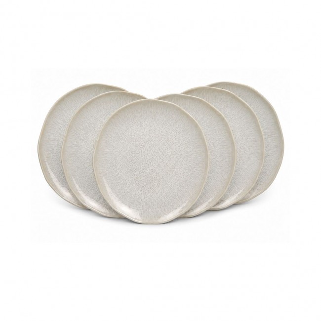 Lot de 6 petites assiettes à dessert, NUAGE