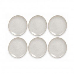 Lot de 6 petites assiettes à dessert, NUAGE