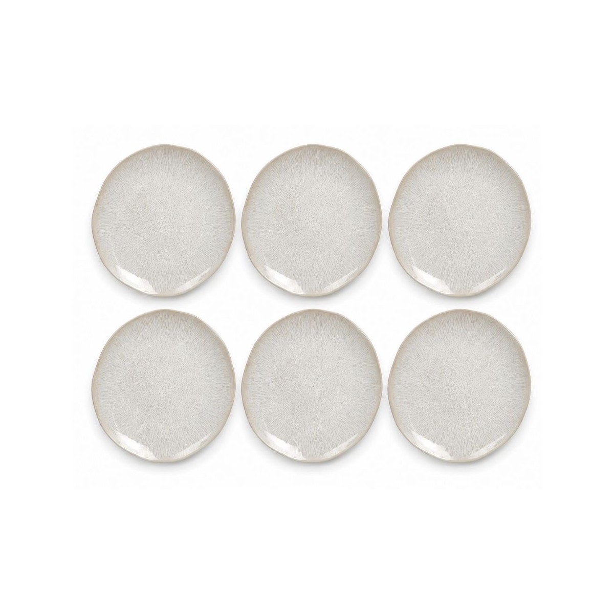 Lot de 6 petites assiettes à dessert, NUAGE