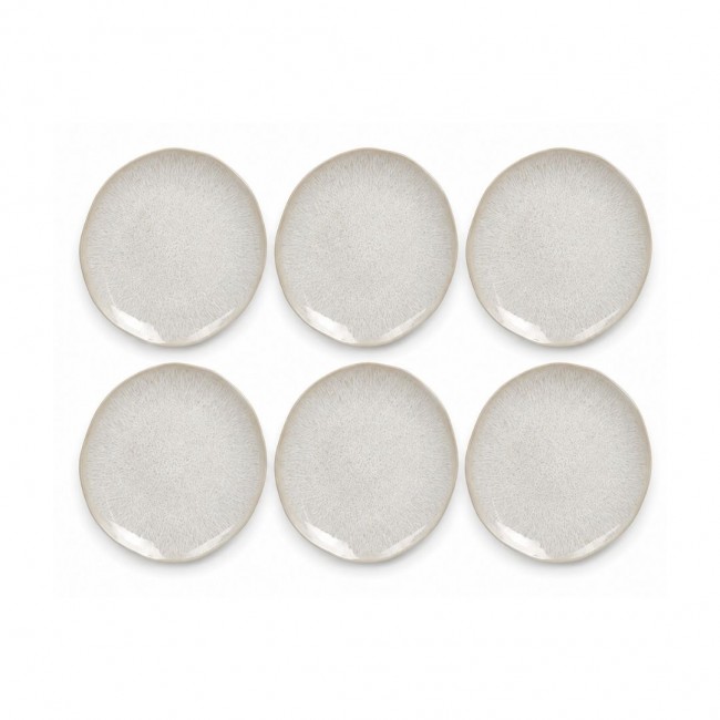 Lot de 6 petites assiettes à dessert, NUAGE