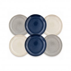 Lot de 6 assiettes à dessert, OIA
