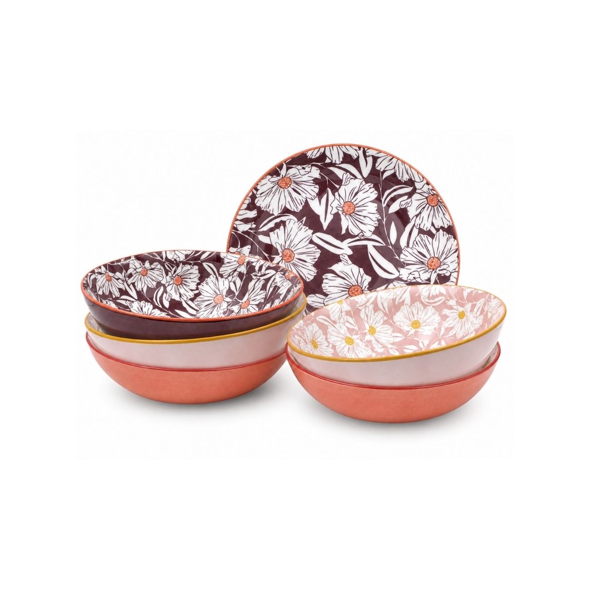 Lot de 6 assiettes creuses, OPHELIA