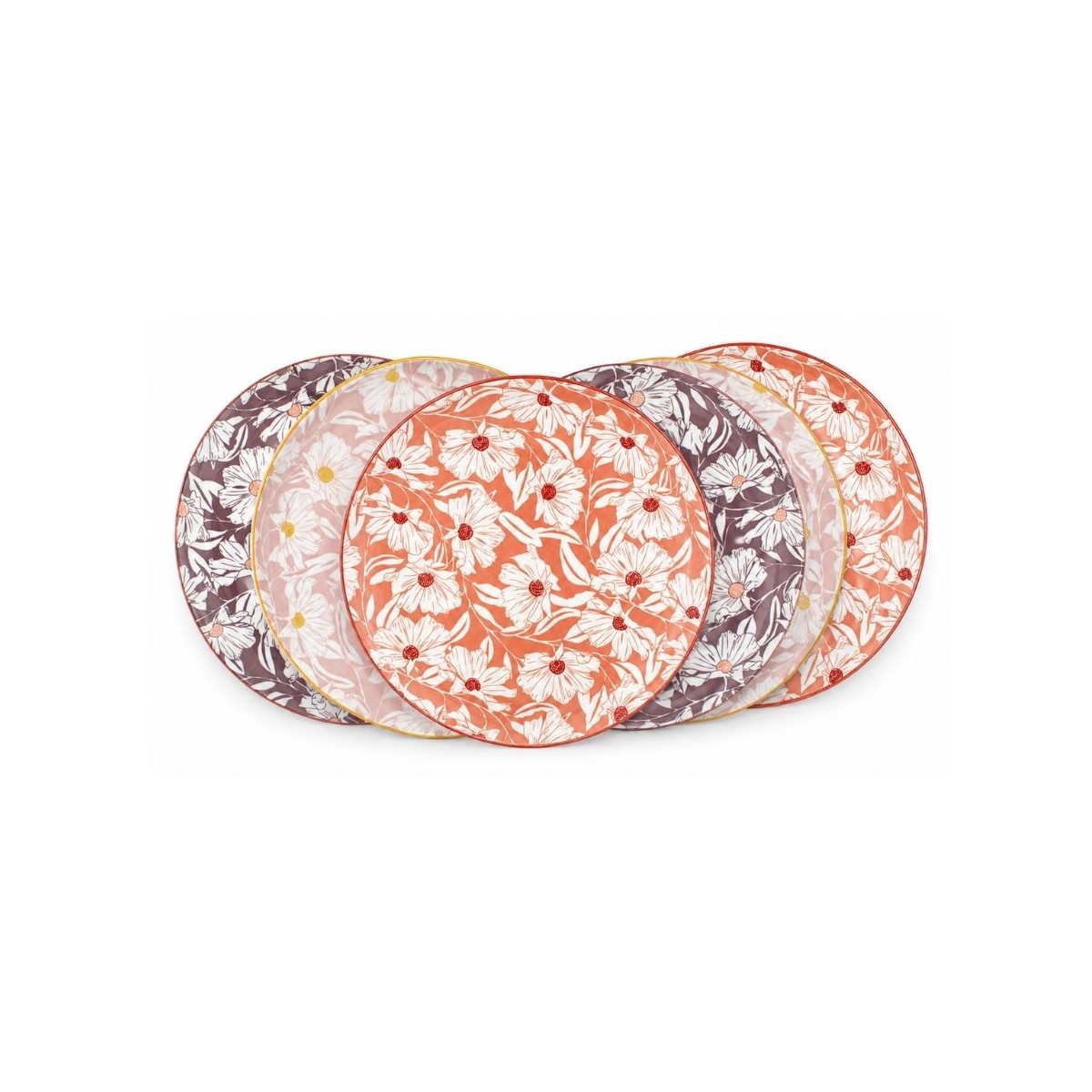 Lot de 6 petites assiettes, OPHELIA