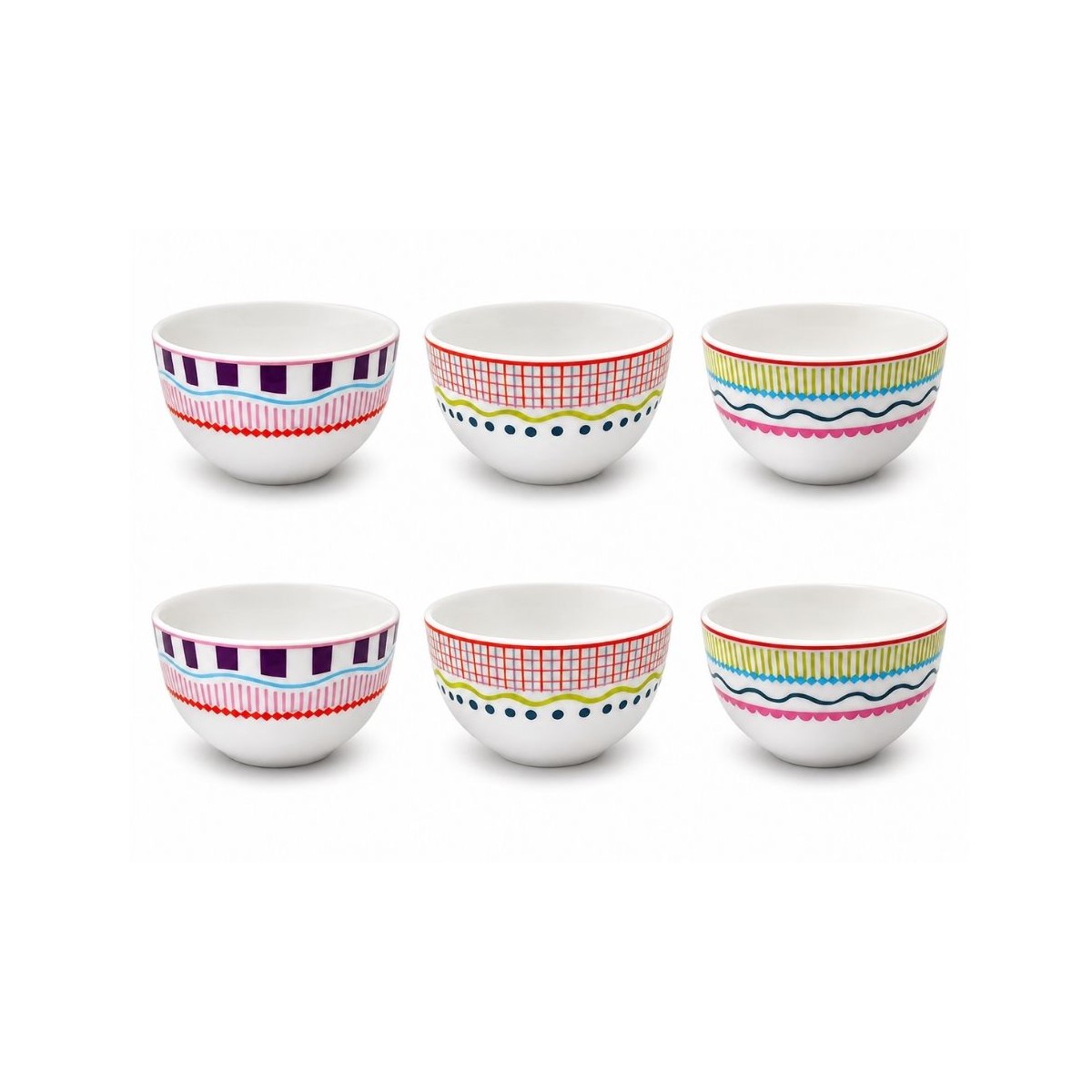 Lot de 6 bols, RELAX SUNSET