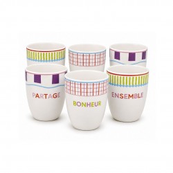 Lot de 6 gobelets, RELAX SUNSET