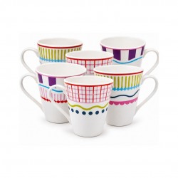 Lot de 6 mugs, RELAX SUNSET