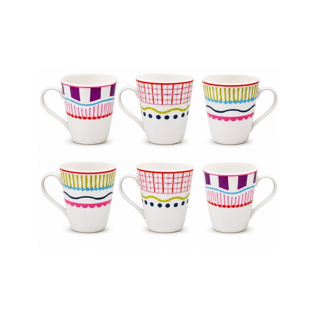 Lot de 6 mugs, RELAX SUNSET