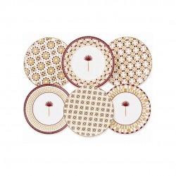 Lot de 6 petites assiettes, SABELA