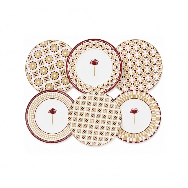 Lot de 6 petites assiettes, SABELA