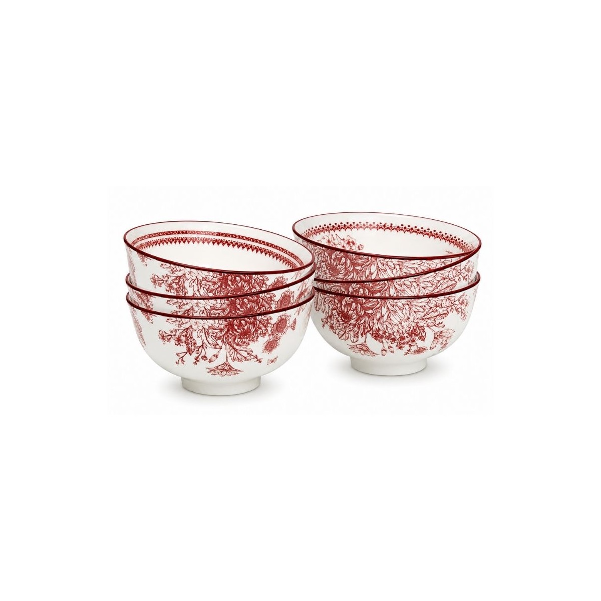 Lot de 6 petits bols, LOUISE