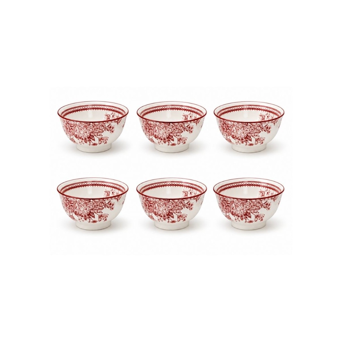 Lot de 6 petits bols, LOUISE