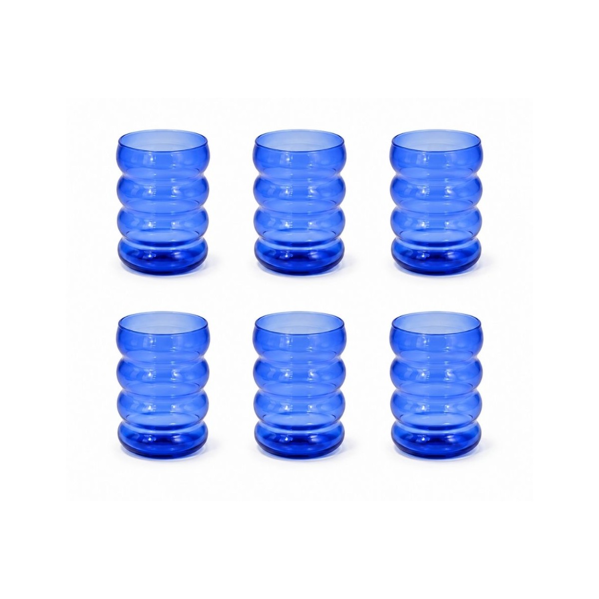 Lot de 6 verres, SANTORIN