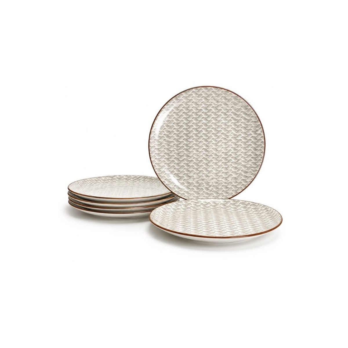 Lot de 6 petites assiettes à dessert, SLOW