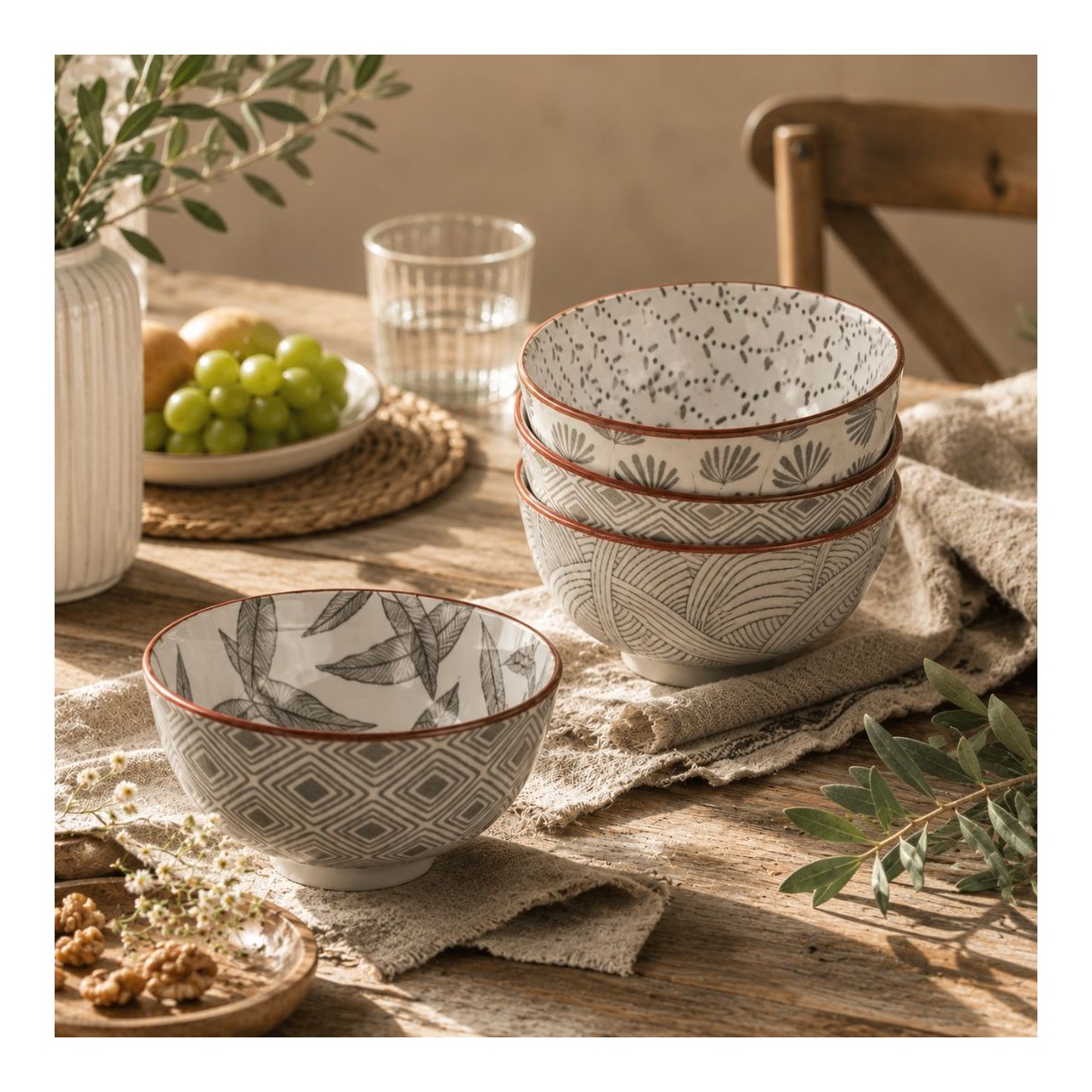 Lot de 6 petits bols, YOKOTE