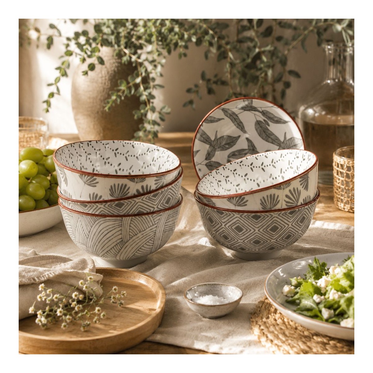 Lot de 6 bols médiums, YOKOTE