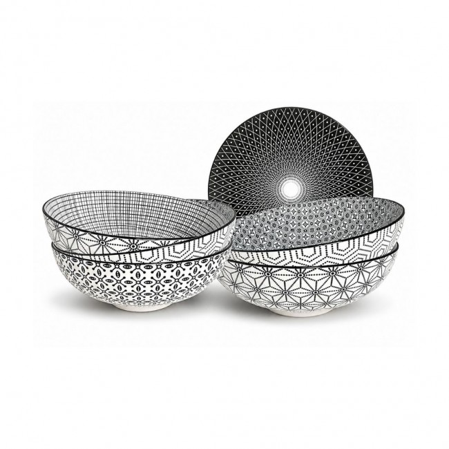Lot de 6 assiettes creuses, KOMAE
