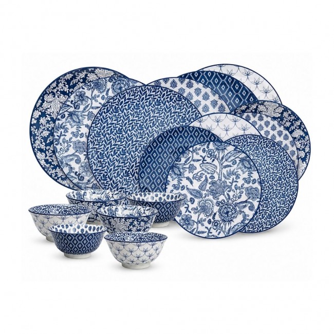 Service d'assiettes et bols 18 pièces, MAJORELLE