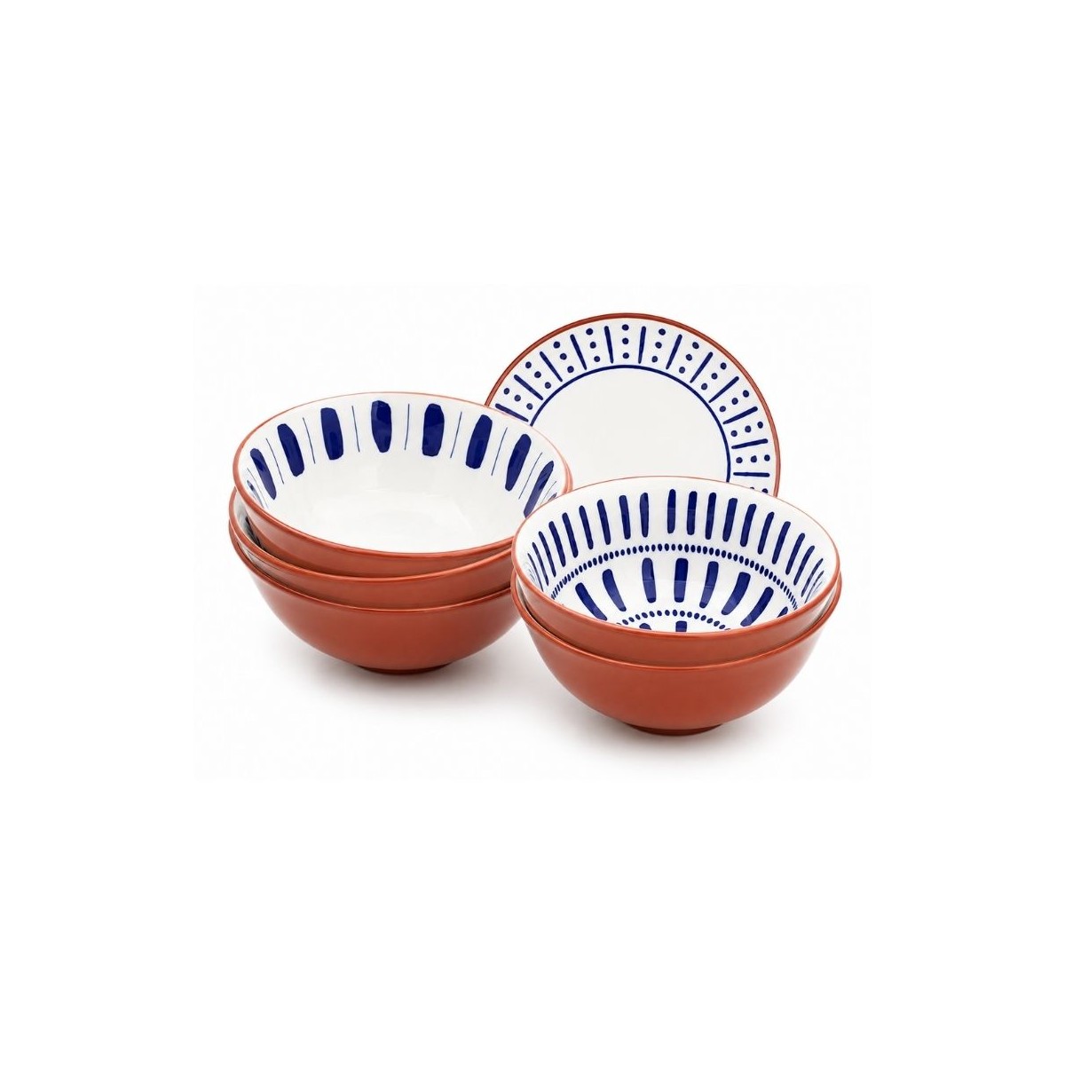 Lot de 6 petits bols, SANTORIN