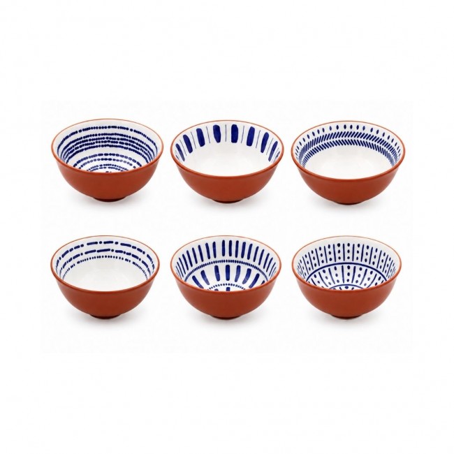 Lot de 6 petits bols, SANTORIN