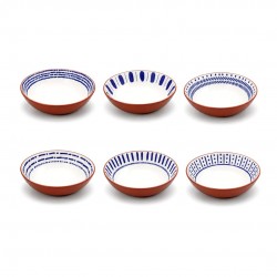 Lot de 6 assiettes creuses, SANTORIN