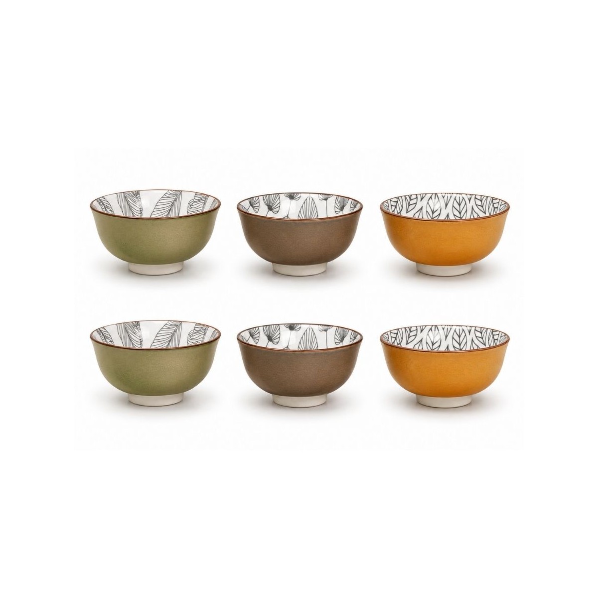 Lot de 6 petits bols, SASEBO