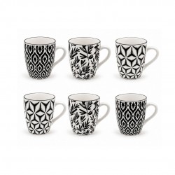 Lot de 6 mugs, SAVANA