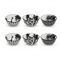 Lot de 6 bols médiums, SAVANA