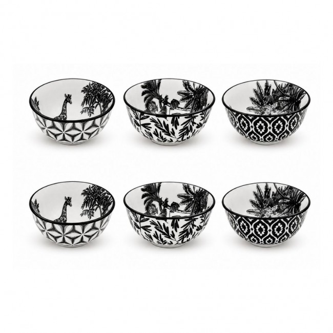 Lot de 6 bols médiums, SAVANA