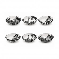 Lot de 6 assiettes creuses, SAVANA