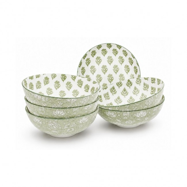 Lot de 6 assiettes creuses, SOLIMAN