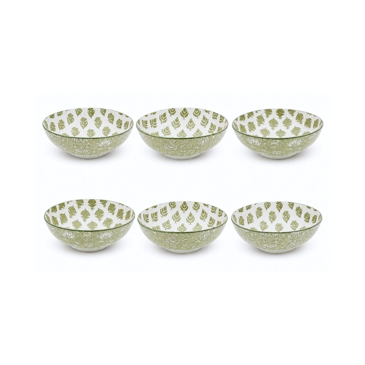 Lot de 6 assiettes creuses, SOLIMAN