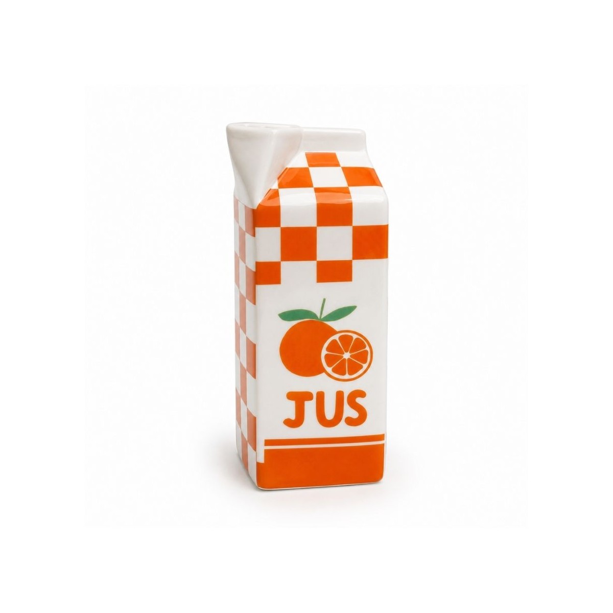 Vase brique de jus d'orange, Studio Rosalie