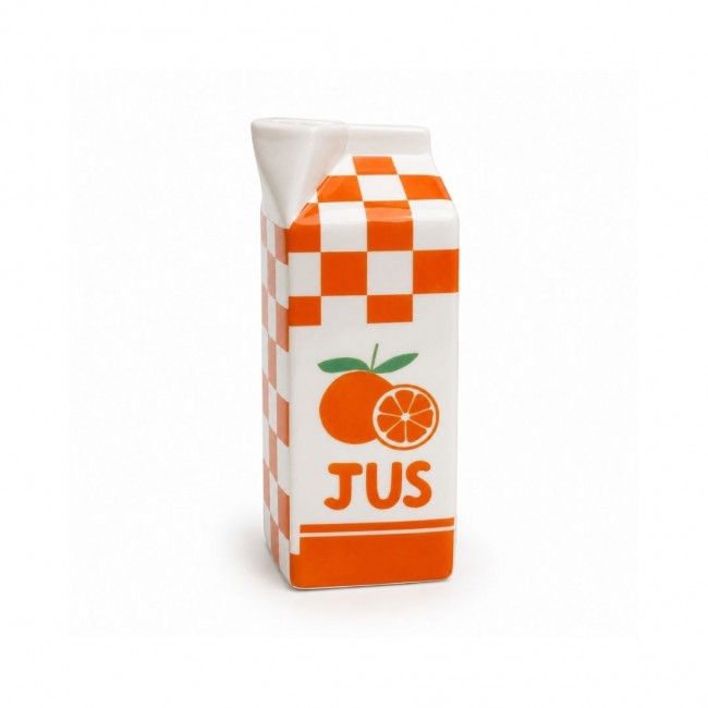 Vase brique de jus d'orange, Studio Rosalie