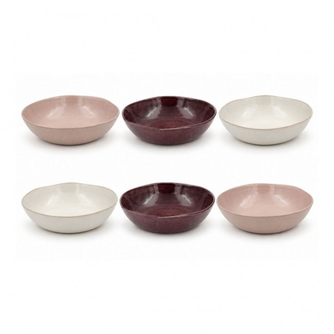 Lot de 6 assiettes creuses, TERRA