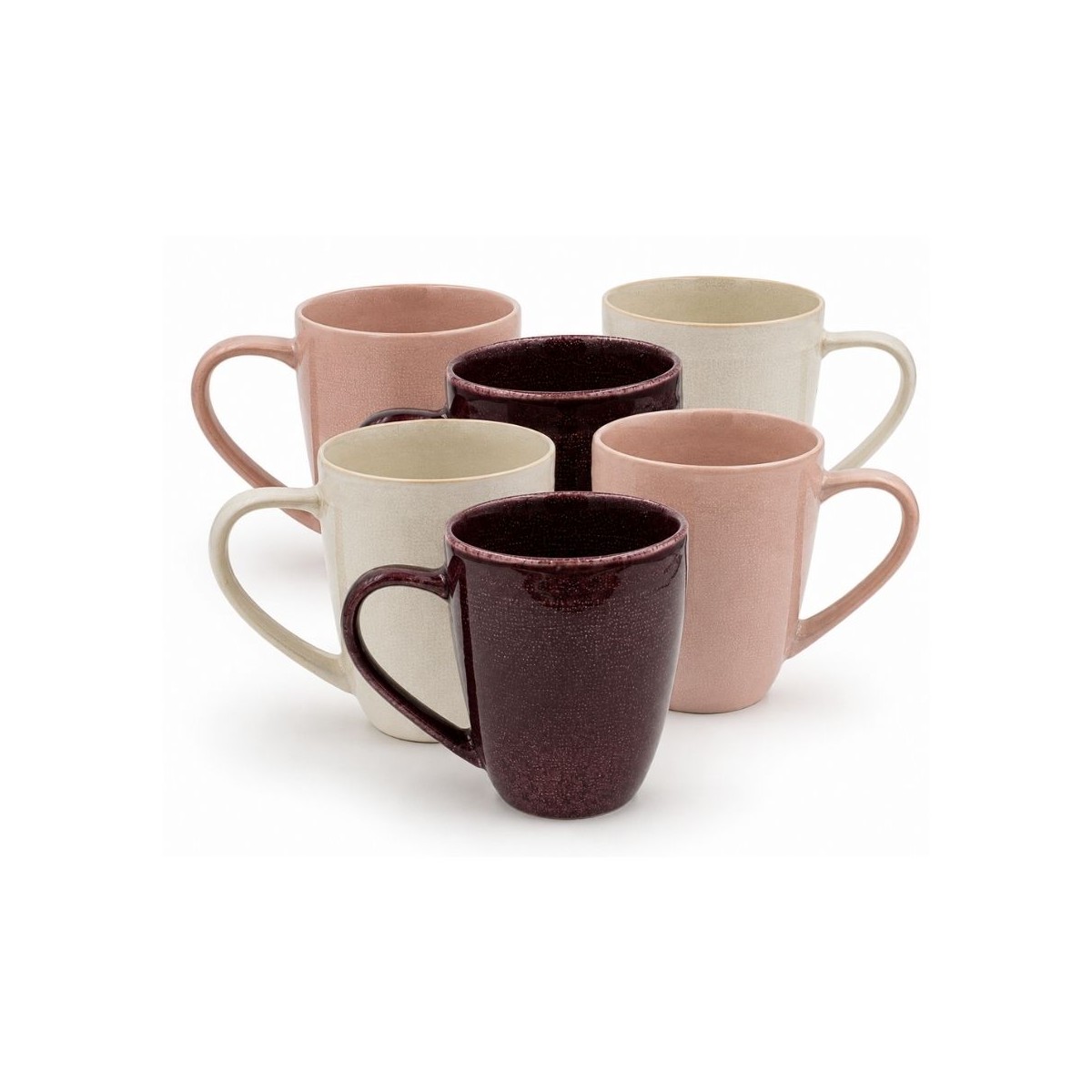 Lot de 6 mugs, TERRA