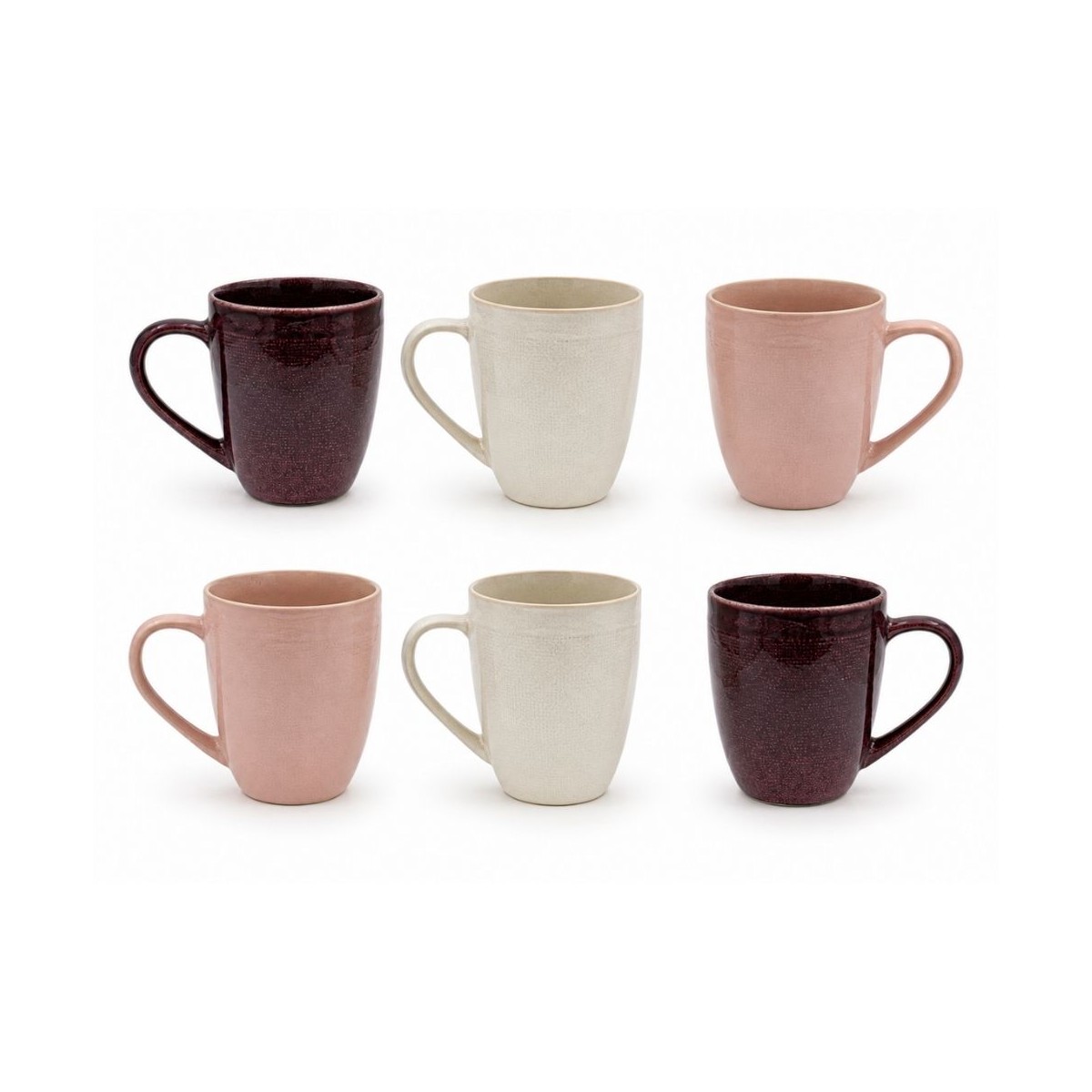 Lot de 6 mugs, TERRA