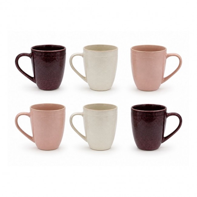 Lot de 6 mugs, TERRA