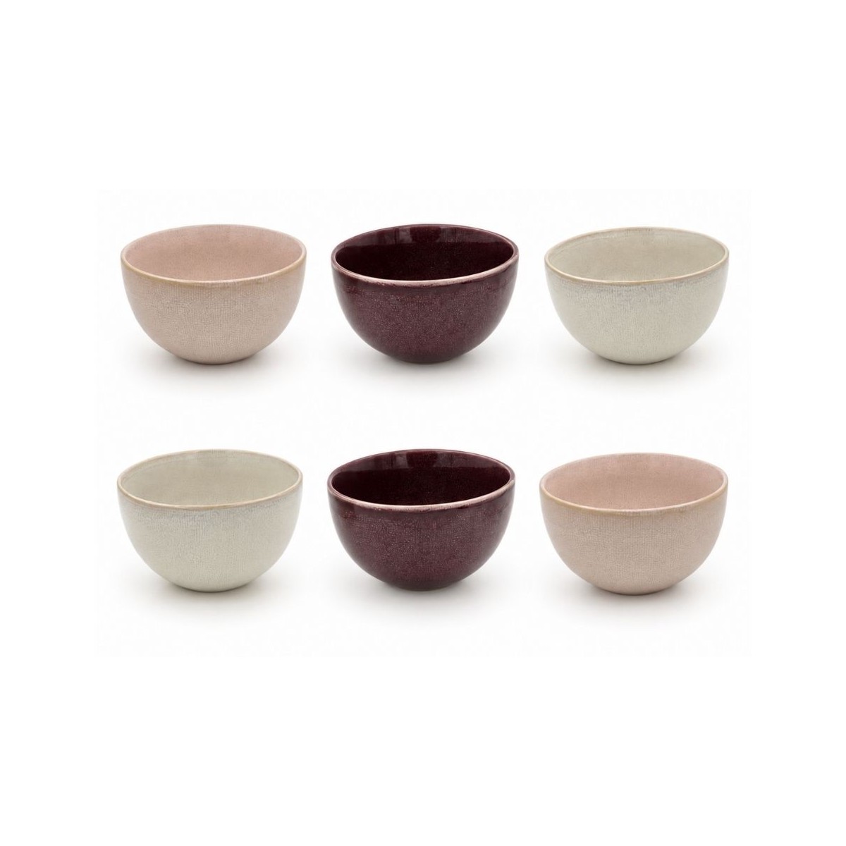 Lot de 6 bols médiums, TERRA