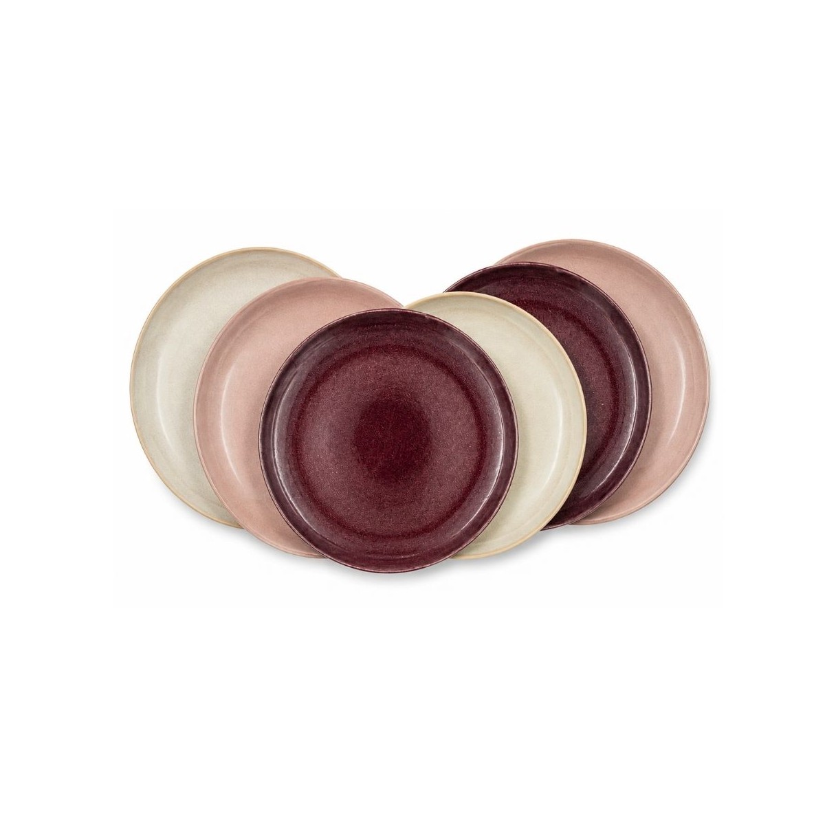 Lot de 6 assiettes à dessert, TERRA