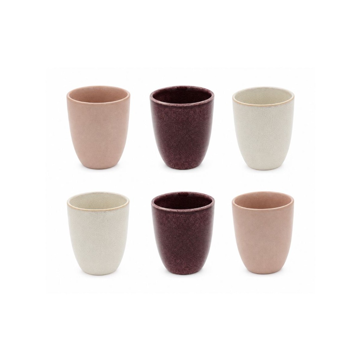 Lot de 6 tasses, TERRA