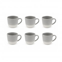 Lot de 6 tasses, TERRE DE SIENNE