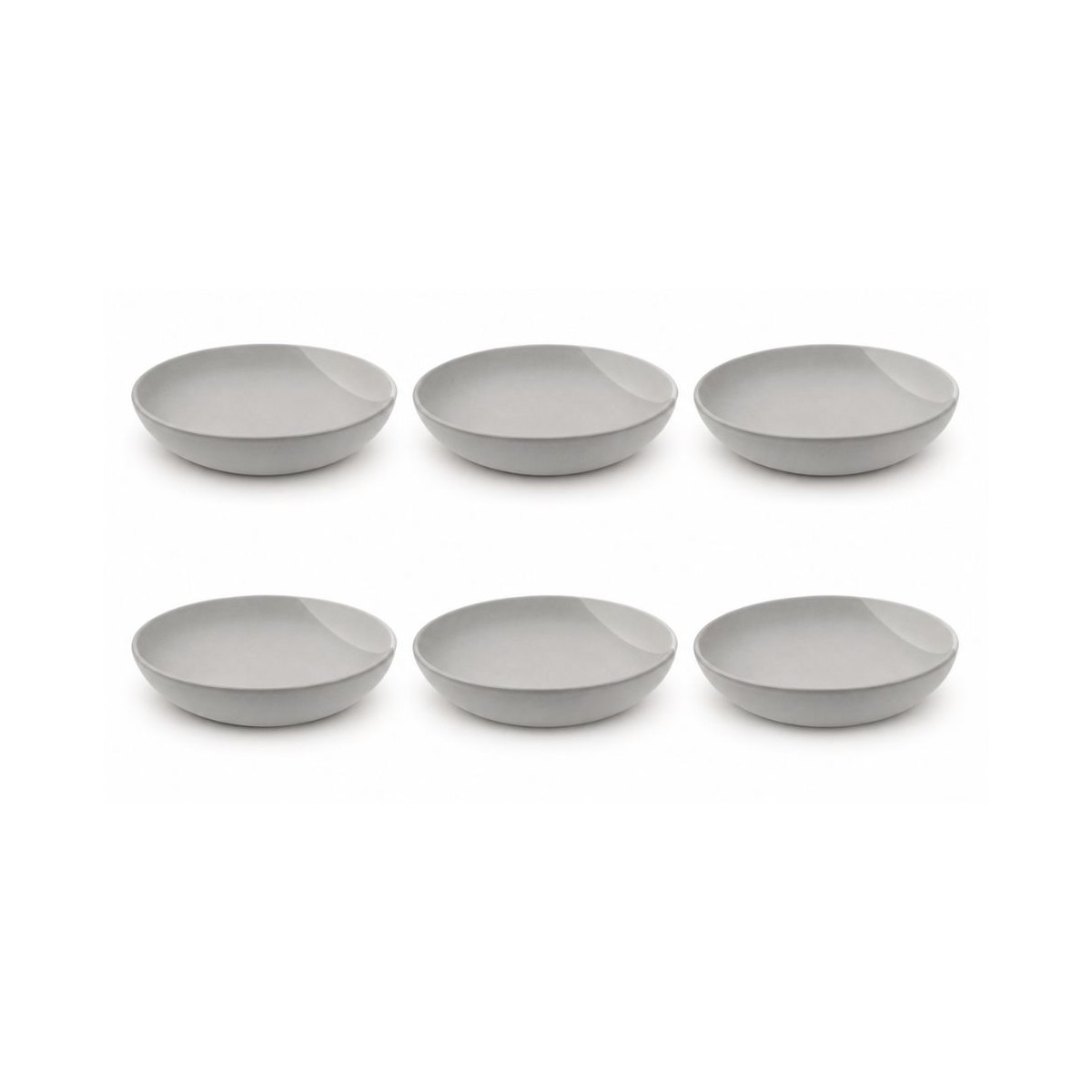Lot de 6 assiettes creuses, TERRE DE SIENNE
