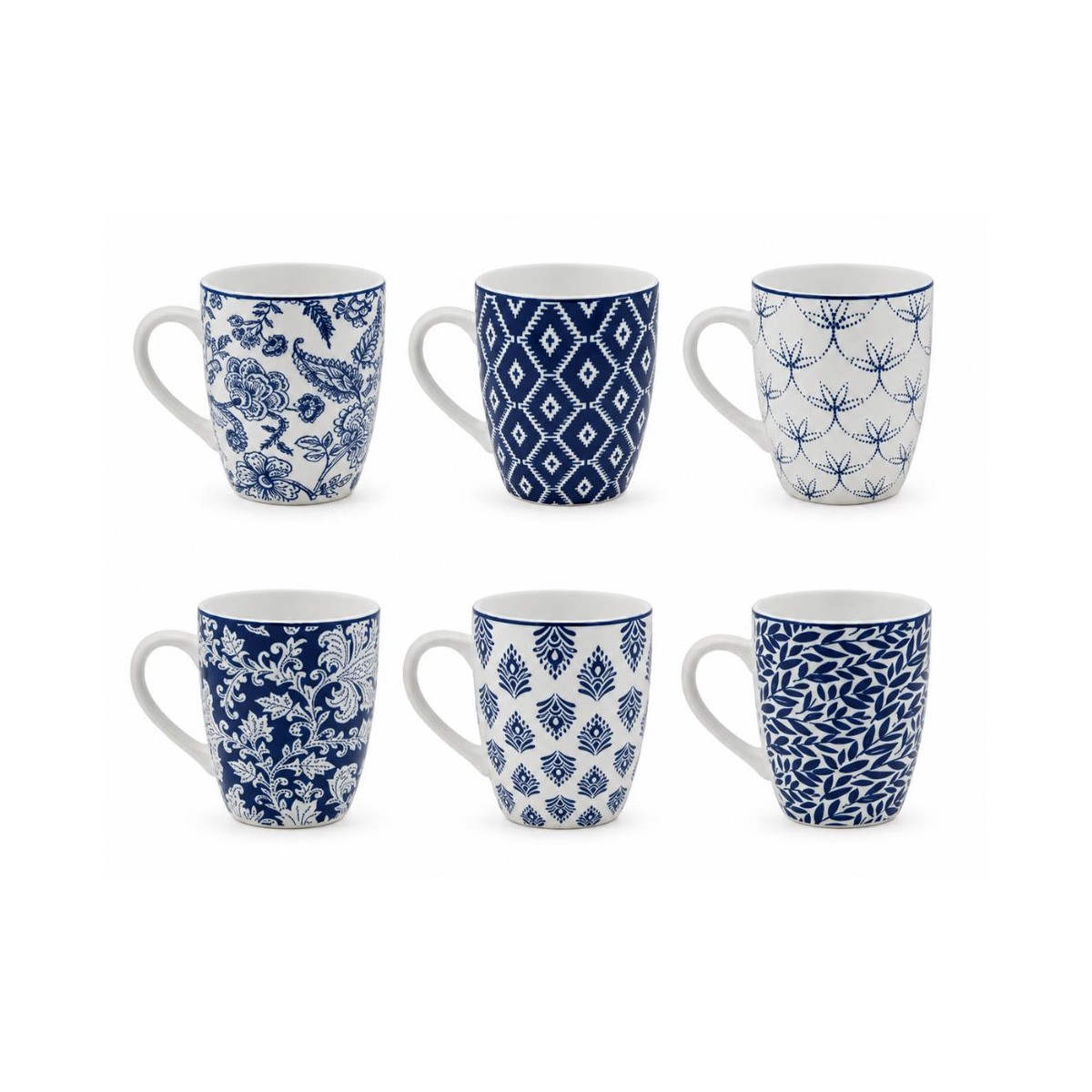 Lot de 6 mugs, MAJORELLE