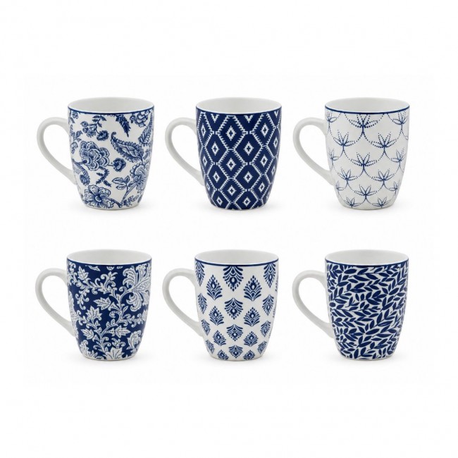 Lot de 6 mugs, MAJORELLE