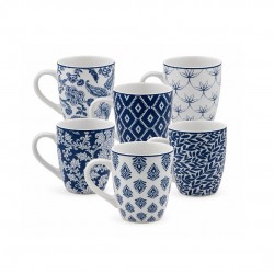 Lot de 6 mugs, MAJORELLE
