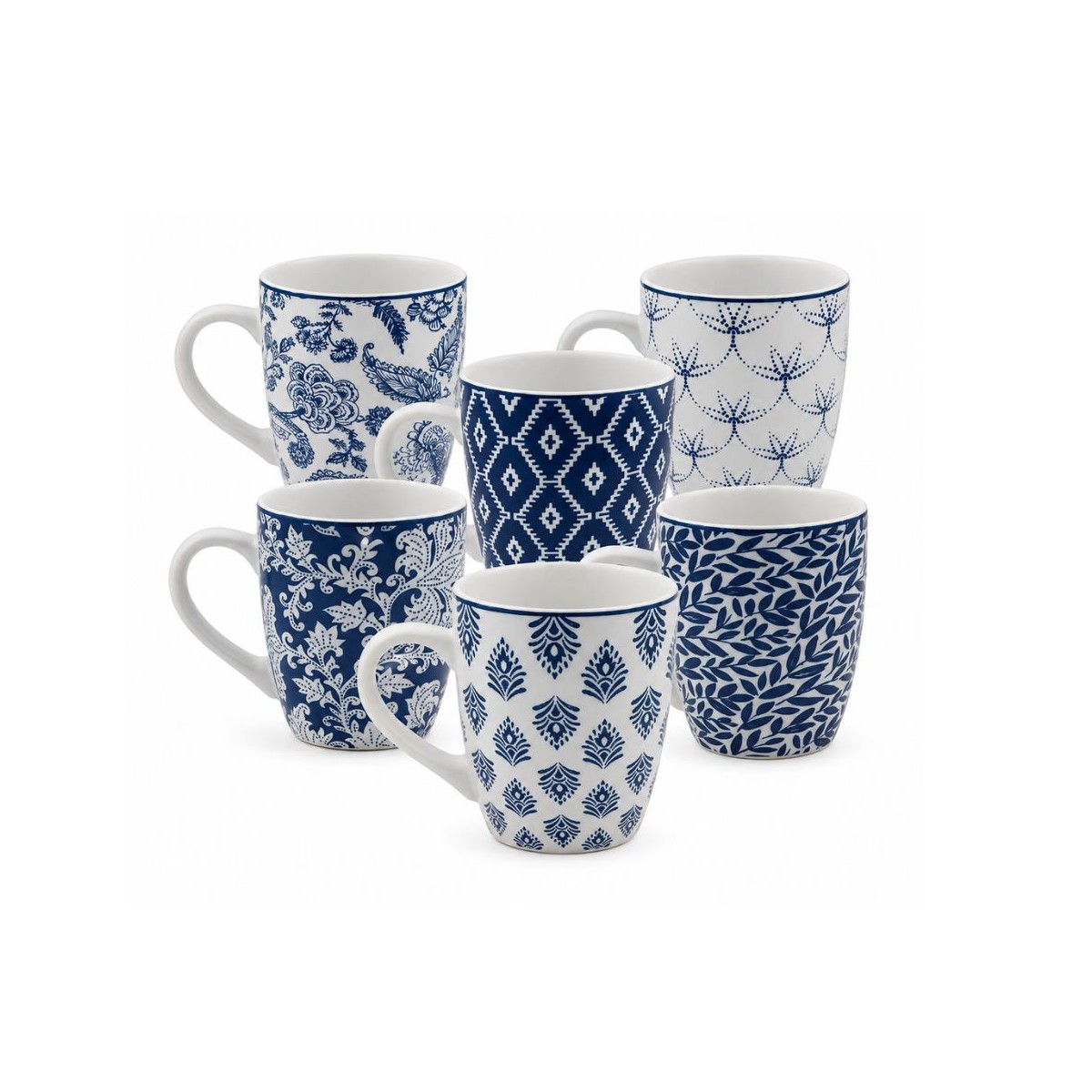 Lot de 6 mugs, MAJORELLE