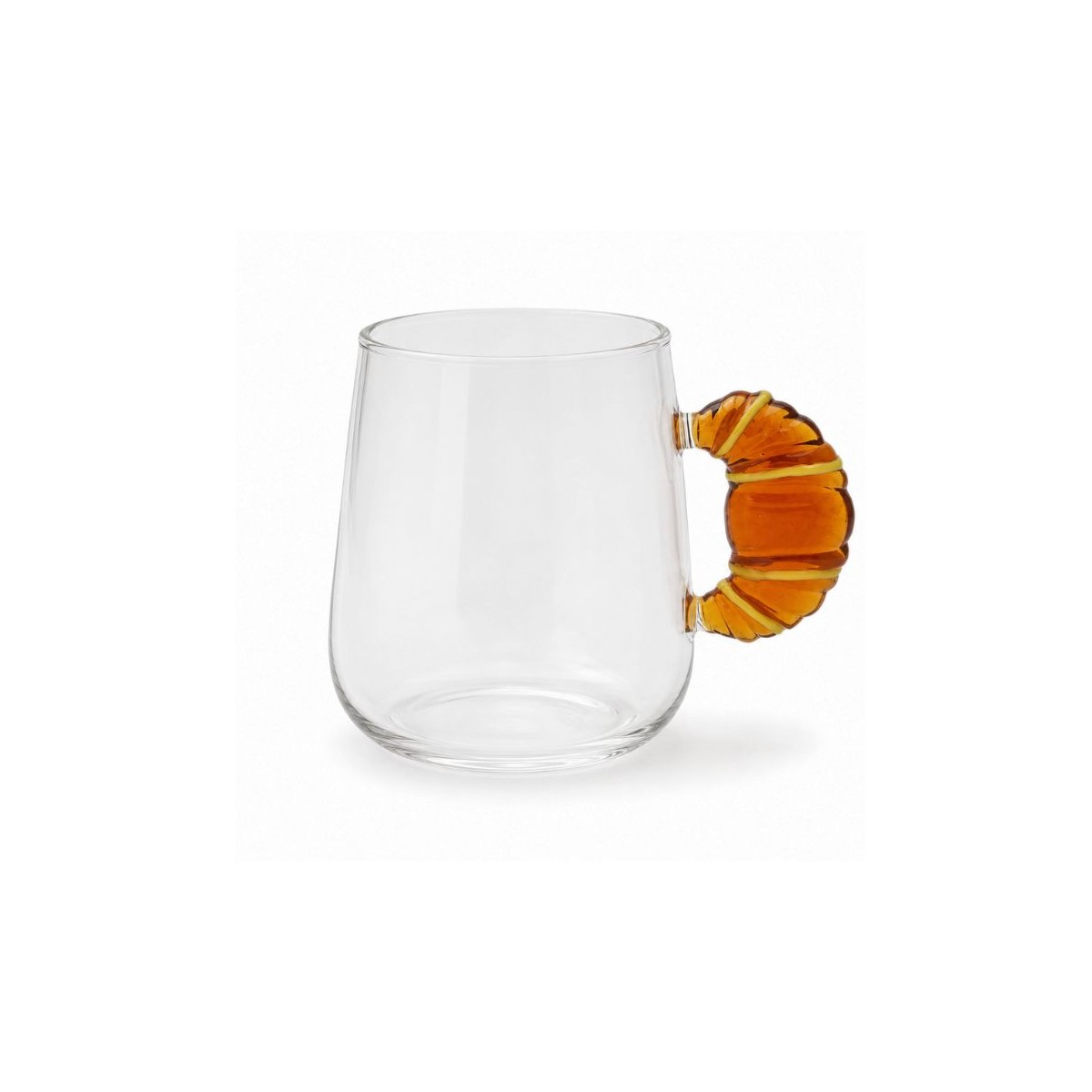 Mug en verre croissant, BEAU BRUNCH