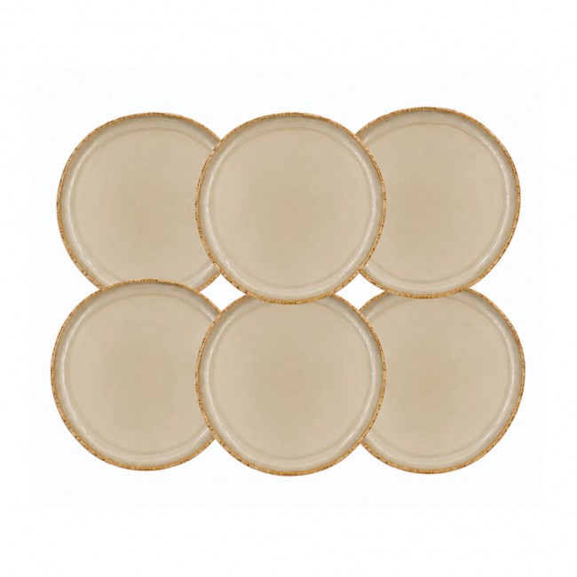 Lot de 6 grandes assiettes, DUNE